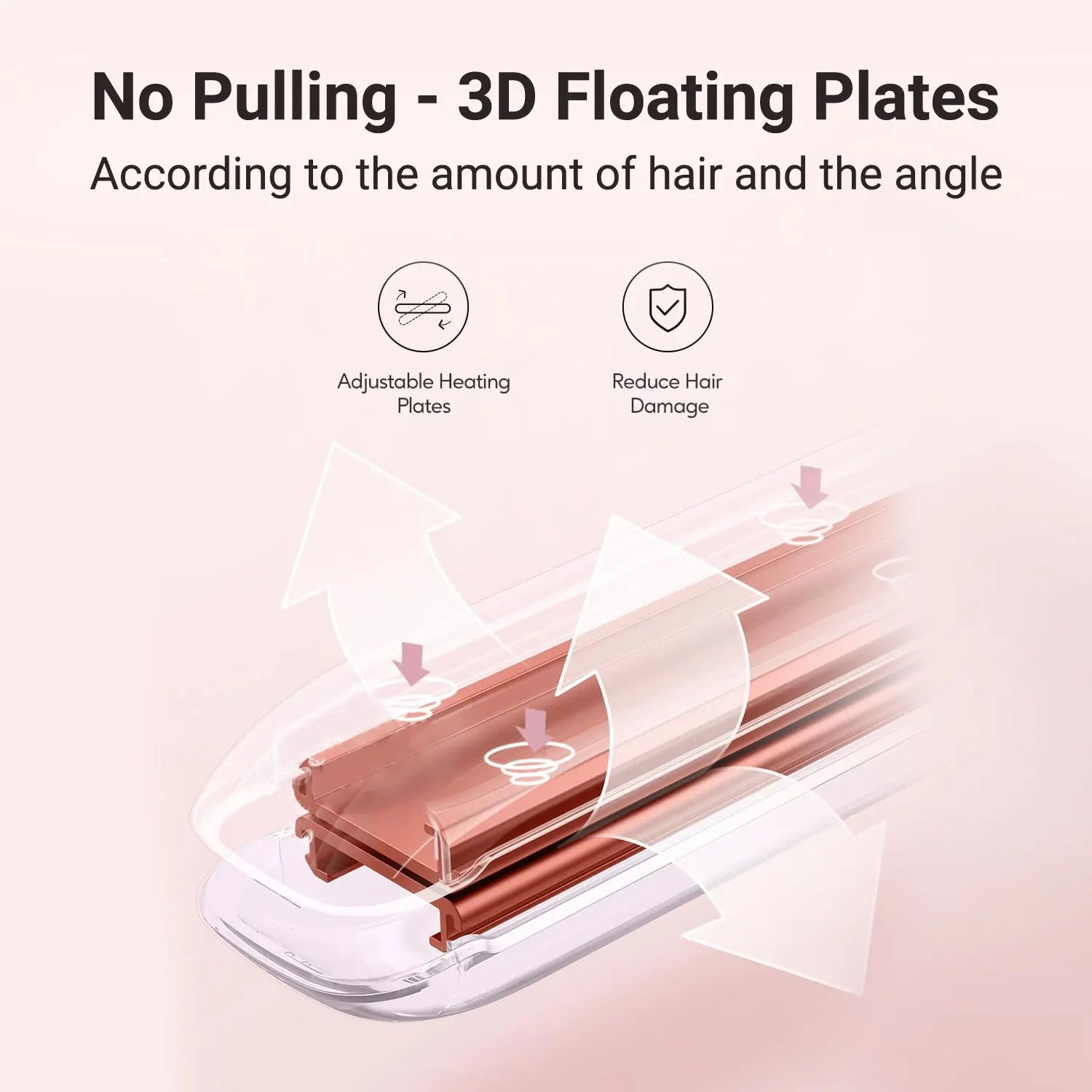 KIPOZI Professional Titanium Flat Iron Hair Straightener with Digital LCD Display Dual Voltage Instant Heating Smoothes frizz