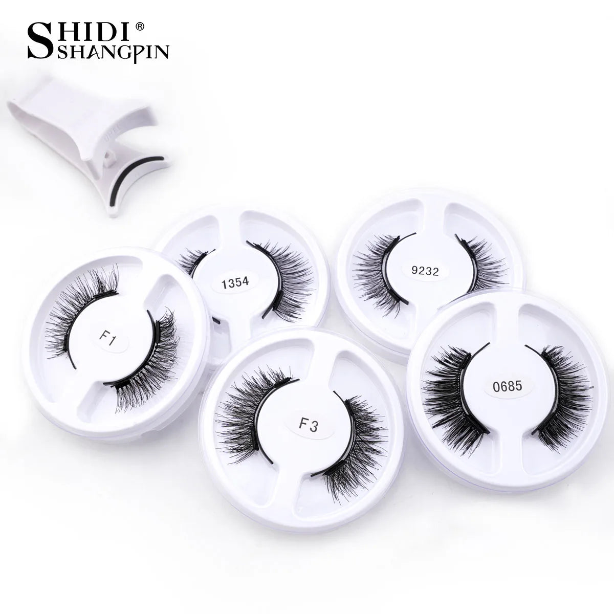 5 Styles Reusable Magnetic Eyelashes Tweezers Kit Lash Extensiones Natural Curler Sensitive Eye Friendly False Eyelashes in bulk