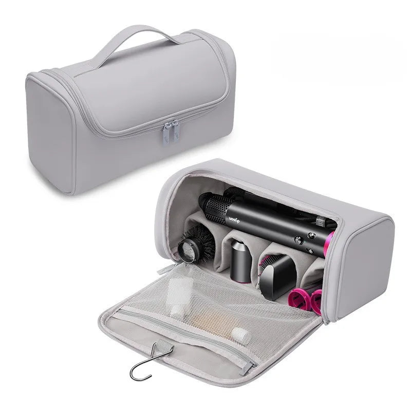 Professional Hair Dryer Storage Bag, Large Capacity Waterproof Travel Organizer Pouch for Blower Straightener Curling Iron Tools