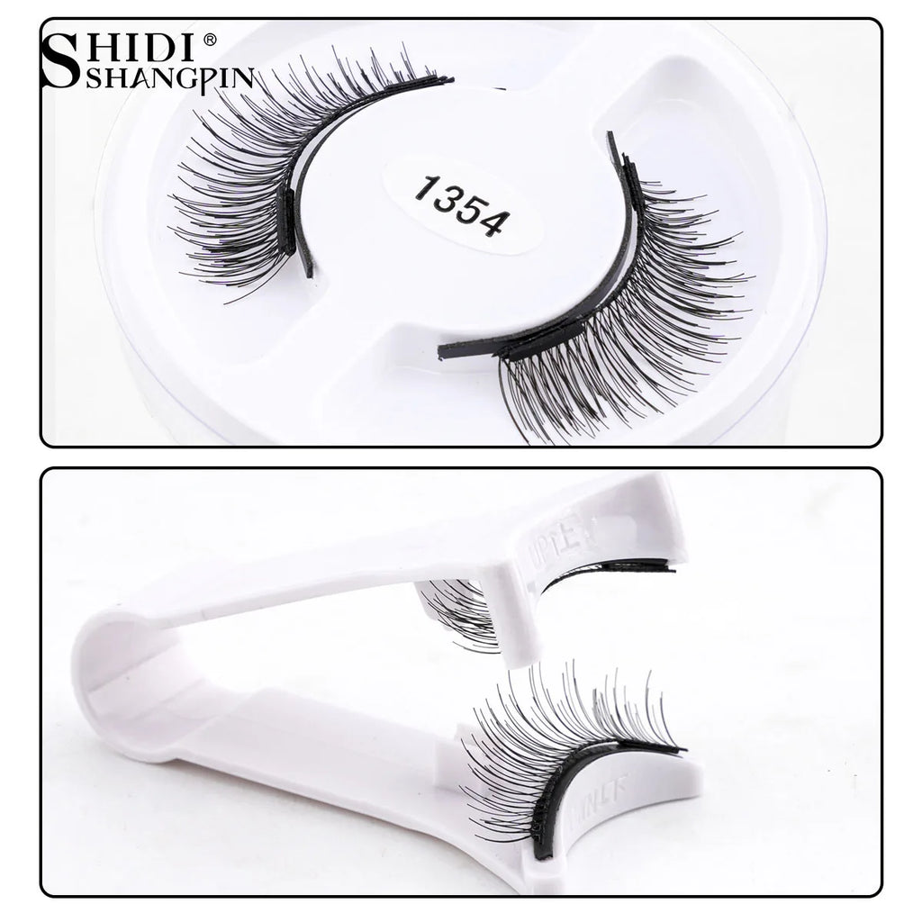 5 Styles Reusable Magnetic Eyelashes Tweezers Kit Lash Extensiones Natural Curler Sensitive Eye Friendly False Eyelashes in bulk