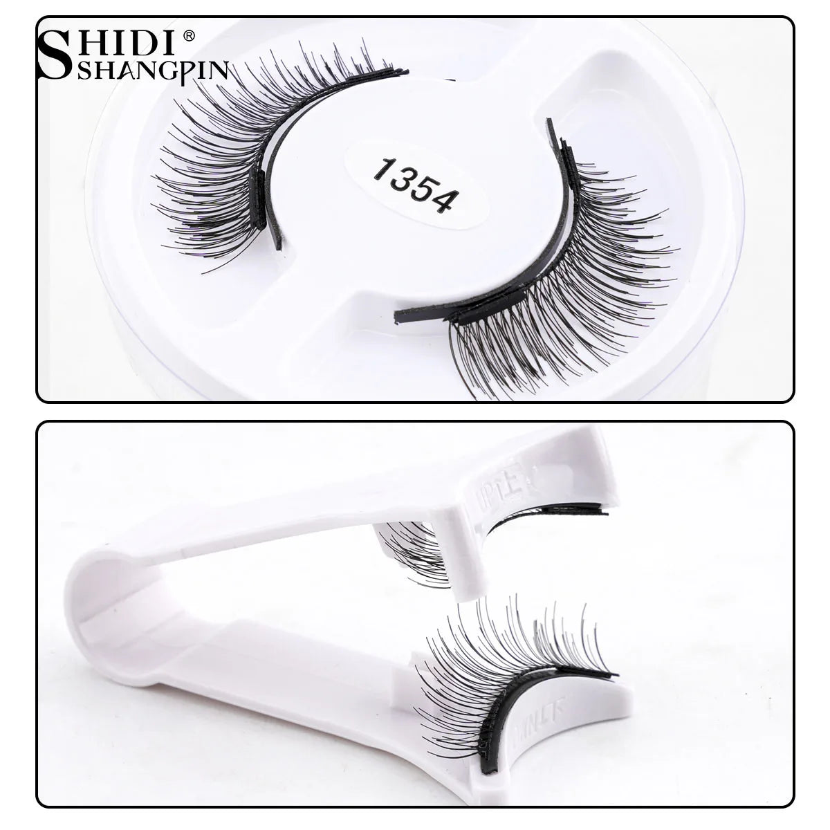5 Styles Reusable Magnetic Eyelashes Tweezers Kit Lash Extensiones Natural Curler Sensitive Eye Friendly False Eyelashes in bulk