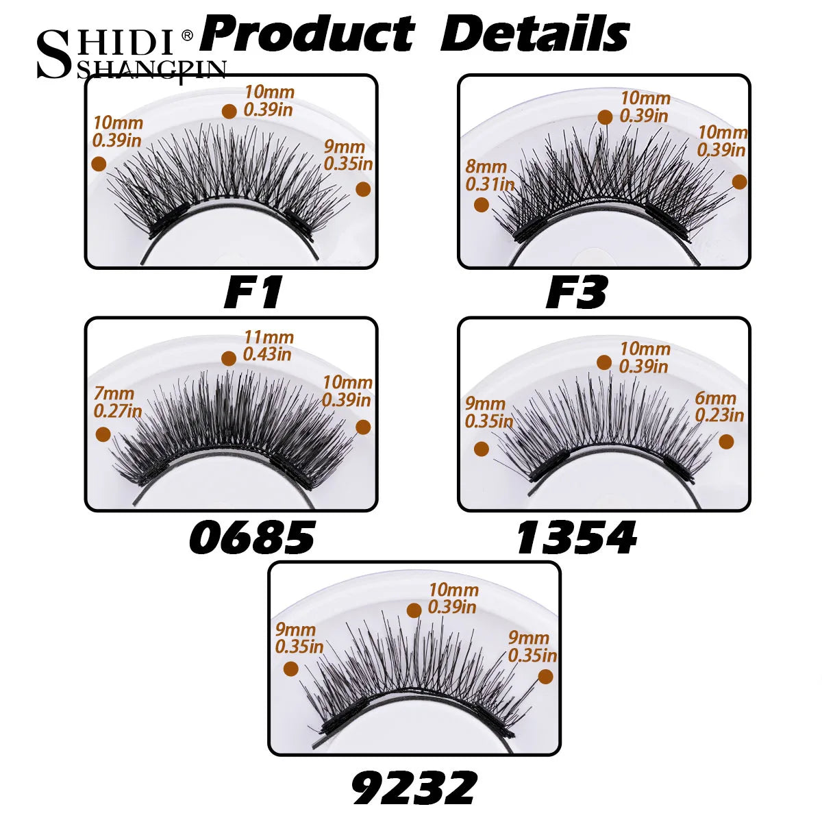 5 Styles Reusable Magnetic Eyelashes Tweezers Kit Lash Extensiones Natural Curler Sensitive Eye Friendly False Eyelashes in bulk