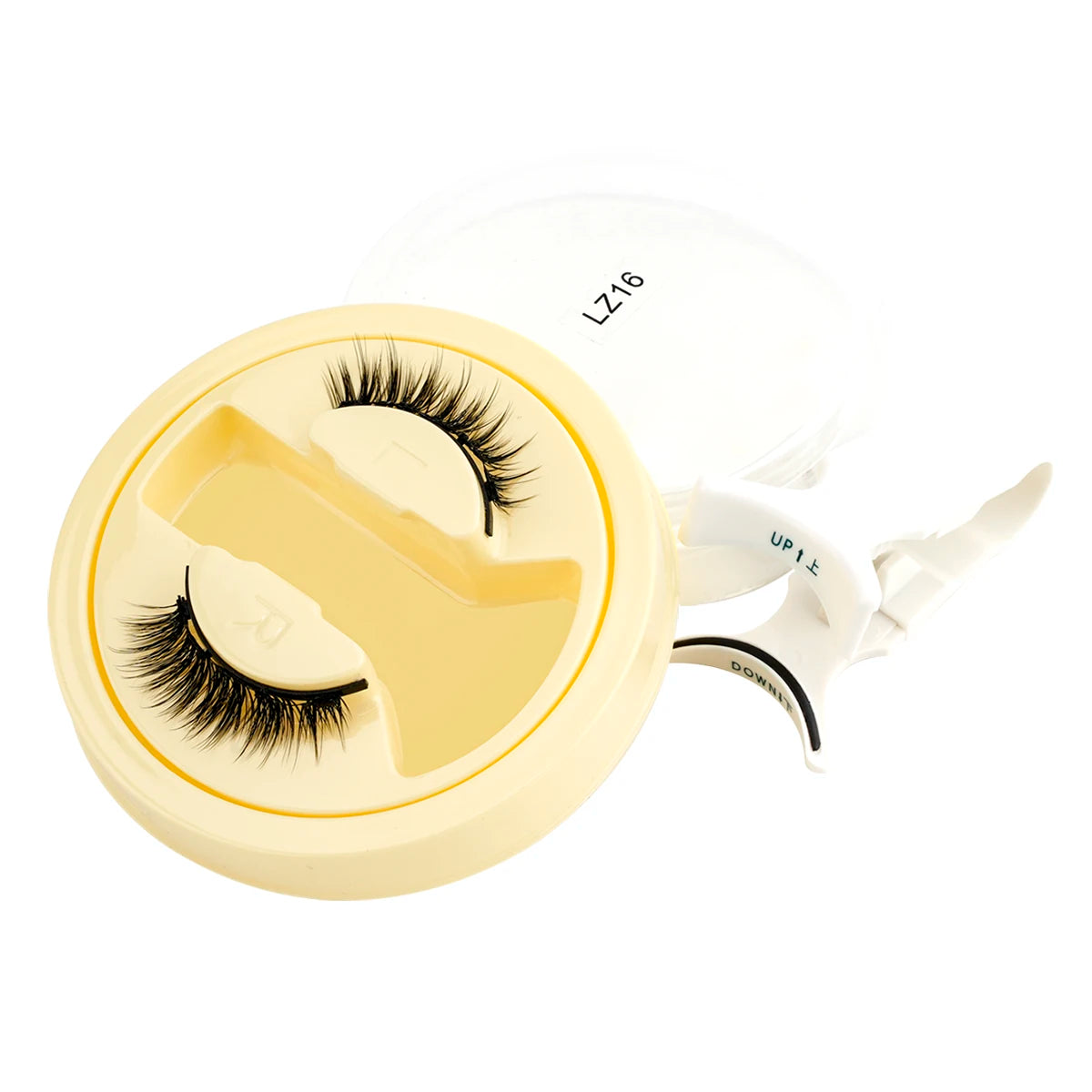 New Reusable Magnetic Eyelashes Handmade Natural False Eyelashes and Magnetic Tweezers Set Fluffy Faux Mink Lashes Makeup Tool