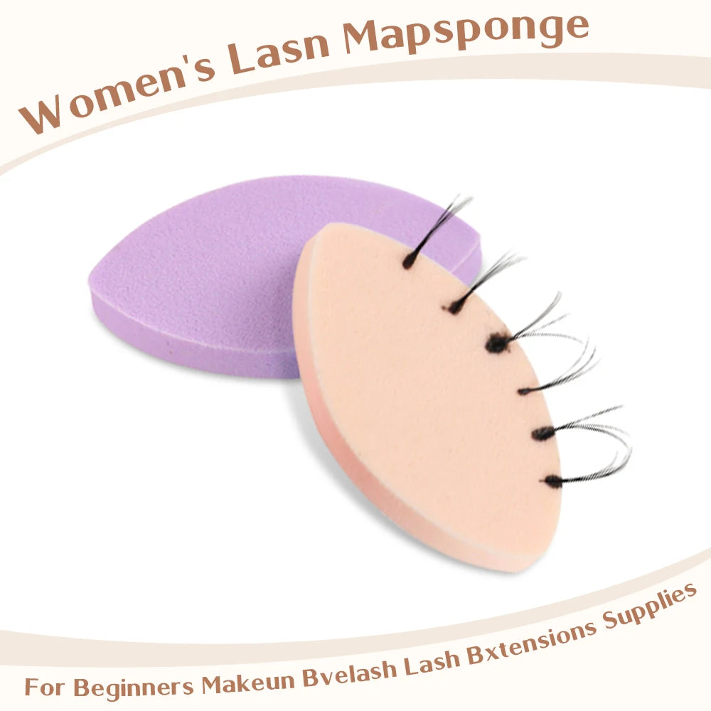 100pcs Soft Sponge False Eyelash Pads Eyelash Extensions Supplies Lash Lifting Pads Reusable Practicing Eyelash Extension Sponge